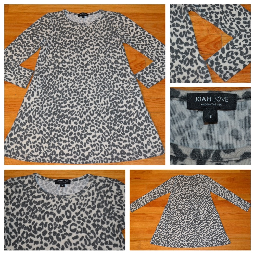 Youth girls Joah Love animal print dress, size 8